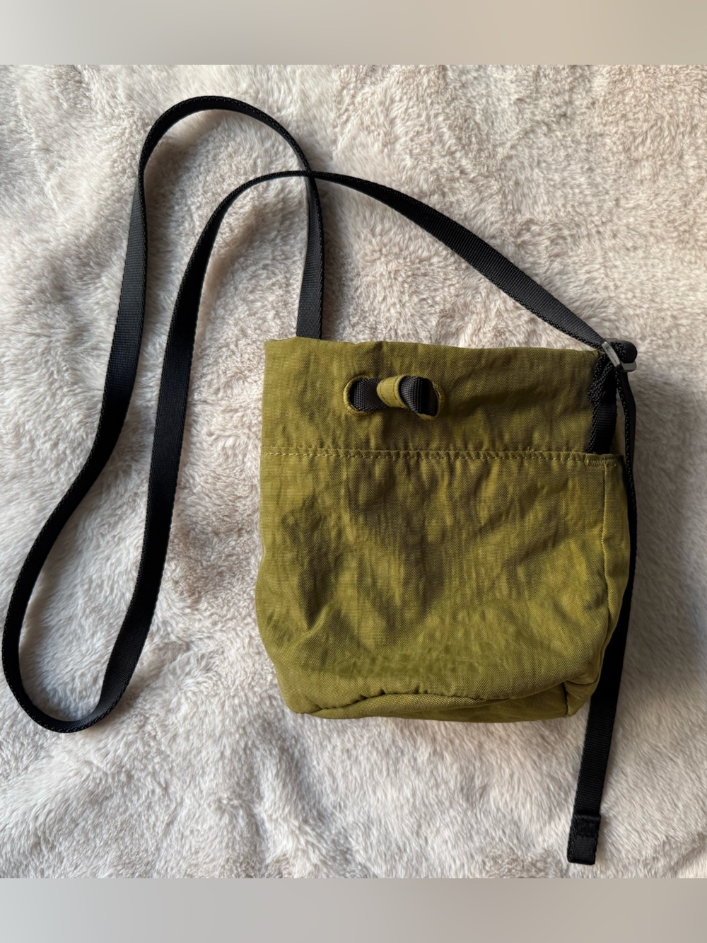 BAGGU Mini Nylon Bucket Bag Moss